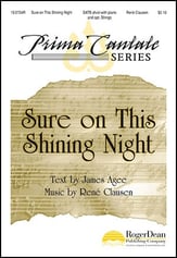 Sure on This Shining Night SATB choral sheet music cover